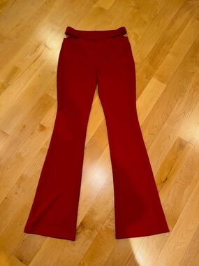 Target Wild Fable XS red cutout flare pants ONLY WORN TWICE!!